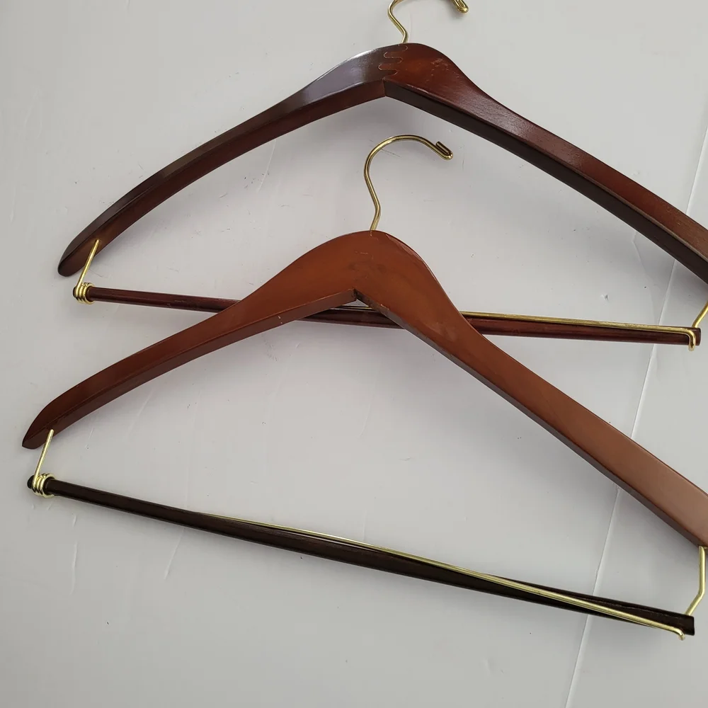 Macy's Wooden Hangers with Gold Hook